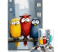 Three Birds Jigsaw Puzzles for Adults Teenagers Jigsaws Puzzle,Relax Games Is Ideal As A Gift for The Whole Family 38x26cm