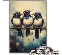 Three Birds Puzzles for Adults And Teenagers, Toys Educational Games Stress Relieving Secret Santa Gifts for And Age 14 (50x75cm)
