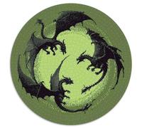 Three Black And Gray Dragons Flying in Circles Rätsel Für Erwachsene || 1000pcs (67.5x67.5cm) Puzzles Lernspiele Home Decor Puzzles