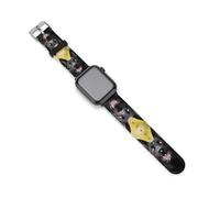 Three Black German Shepherd Dogs Silicone Watch Strap 38mm 40mm 42mm 44mm Quick Release Compatible with IWatch Series 10 9 Ultra 8 7 6 5 4 3 2 1 SE