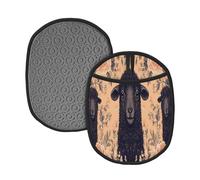 Three Black Sheep Silicone Pot Mat Mitten Oven Pot Holders Bulk Oven Gloves Print Hot Pads For Kitchen Restaurants 9.4"X7.5"