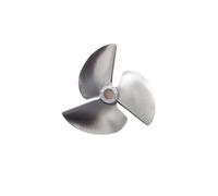 Three Bladed Propeller O Series CNC 1 4 Thread Pitch Hole Dia 34mm 59mm Aluminium Propeller Compatible With Automotive Motorcycle Parts(OD48mm ID4.76mm CCW)