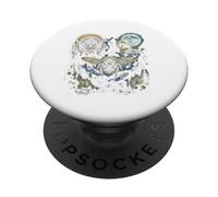 Three Bumblebees Moon Cosmic Galaxy Forest PopSockets Adhesive PopGrip