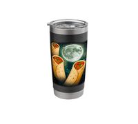 Three Burrito Moon | Funny 3 Howling Food Cursed Meme Stainless Steel Insulated Tumbler
