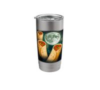 Three Burrito Moon | Funny 3 Howling Food Cursed Meme Stainless Steel Insulated Tumbler