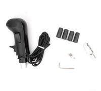 Three Button High Low Gear Shift Head, ABS Black Racing Simulator Accessory with Wide Compatibility for Gaming Wheel, Enhanced Control for Racing Games