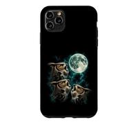 Three Calling Owls Under Full Moon Sky Case for iPhone 11 Pro Max
