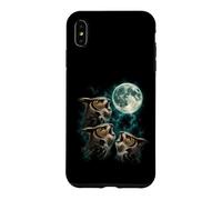 Three Calling Owls Under Full Moon Sky Case for iPhone XS Max