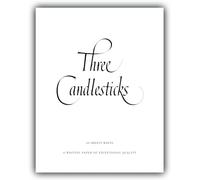 Three Candlesticks Writing Paper - 50 Sheets of White Quality Paper