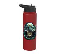 Three cat Moon 3 wolfcats Cute Kitten Graphic Stainless Steel Insulated Water Bottle