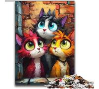Three Cats 2000 Piece Jigsaw Puzzles for Adults & Teens, for And 14 Years And over Brainteaser Family Games Christmas Birthday Gifts (70x100cm)