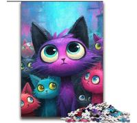 Three Cats Adult Jigsaws 2000 Piece, Help The Brain Exercise Addictive Toys to Cultivate Patience Unique Challenge Game (70x100cm)