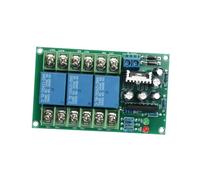 Three Channel Guard Circuit AC 12V with Screw Connector Board, Visible Capacitors, LED Lamps, Compact Layout for Enclosure Rework Guard PCB Amplifier Repair Circuit Terminal Block Led