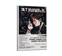 Three Cheers For Sweet Revenge by My Chemical Romance Album Posters Aesthetic Wall Art Decorative Painting Poster Decor Vintage Canvas for Living Room Bed Room 12x18inch(30x45cm) Frame-style