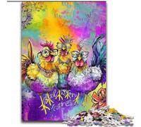 Three Chickens JigsawPuzzle 1000 Pieces for Teenagers, Educational Family Game Suitable for Desktop Decoration (50x75cm)
