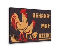 Three Chicks - Vintage Matchbox Canvas Poster Wall Art Decor Print Picture Paintings for Living Room Bedroom Decoration 12x18inch(30x45cm)