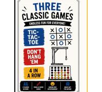 Three Classic Games: Tic-Tac-Toe, 4 In A Row, Don't Hang 'Em