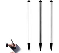 Three Colors Stylus Pens,Universal Fine Point for Phone/Android/Tablet and Other Touch Screens,High Precision Stylus for Touch Screen Devices,Cell Phones and Accessories (Silver)