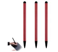 Three Colors Stylus Pens,Universal Fine Point for Phone/Android/Tablet and Other Touch Screens,High Precision Stylus for Touch Screen Devices,Cell Phones and Accessories (Red)