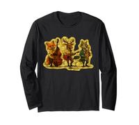 Three Cool Jazz Musicans - Fox Deer Wolf 1 - Fan Fun Long Sleeve T-Shirt