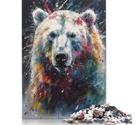 Three Cool Monkeys Puzzles 500 Pieces Wooden Puzzles Puzzles for Adults & Teenager Educational Puzzle 500pcs (52x38cm)