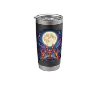 Three Crawfish Moon Galaxy Cool Space Retro Animal 1 Stainless Steel Insulated Tumbler