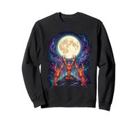 Three Crawfish Moon Galaxy Cool Space Retro Animal 1 Sweatshirt