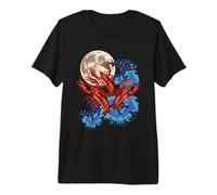 Three Crawfish Moon Galaxy Space Retro Vintage Crawdads Premium T-Shirt