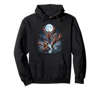 Three Crawfish Moon Pullover Hoodie