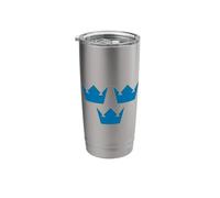 Three Crowns TRE KRONOR Sweden Symbol Swedish Emblem Stainless Steel Insulated Tumbler