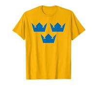 Three Crowns TRE KRONOR Sweden Symbol Swedish Emblem T-Shirt
