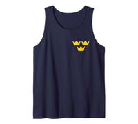 Three Crowns TRE KRONOR Sweden Symbol Swedish Emblem Tank Top