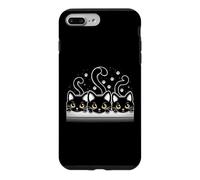 Three Cute Black Kittens Big Eyes Playful Tails Cat Lovers Case for iPhone 7 Plus/8 Plus