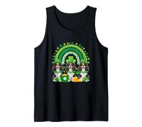 Three Cute Cavalier King Charles Spaniels St. Patrick's Day Tank Top