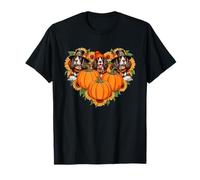 Three Cute English Springer Spaniels Thanksgiving Pilgrim T-Shirt