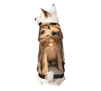 Three Cute Little Dogs Dog Hoodie â€“ Soft & Breathable Polyester Pet Clothes for Small, Medium, and Large Dogs