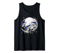 Three Cute Tunas Costume Moon Matching Sea Animal Lover Tank Top