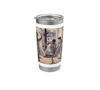 Three Dancers in an Exercise Hall by Edgar Degas (1880) Stainless Steel Insulated Tumbler