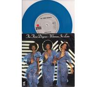 Three Degrees - The Three Degrees Woman In Love Blue vinyl UK 45 7" single +Picture Sleeve