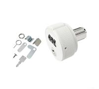 Three Digit Password Cam Lock with Management Key for Double Door and Drawer Access (30mm White)