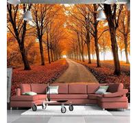 Three Dimensiona Autumn Golden Forest Path 3D Wallpaper Luxury Home Dining Decor Paste Sofa Living Room The Wall for Bedroom Mural-430cm×300cm