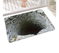 Three-Dimensional Area Rugs With Optical Illusion,Anti-Slip Hole Rug - Funny Rugs | For Use In Bedroom Living Room Bathroom On Floor In The Christmas And Halloween