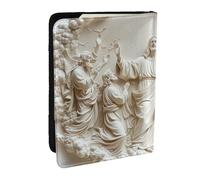 Three-Dimensional Ascension Printed Passport Holder,Travel Pu Leather Passport Cover Case Organiser for Men Women,6.5 Inch