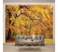 Three Dimensional Beautiful Autumn Golden Forest 3D Wallpaper Luxury Home Dining Decor Paste Sofa Living Room The Wall for Bedroom Mural-150cm×105cm