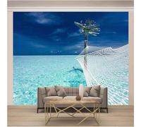 Three Dimensional Blue Sky Sea Trees Fishing Nets 3D Wallpaper Luxury Home Dining Decor Paste Sofa Living Room The Wall for Bedroom Mural-350cm×256cm