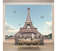 Three Dimensional Blue Sky White Clouds Dinosaurs Towers Creativity 3D Wallpaper Luxury Home Dining Decor Paste Sofa Living Room The Wall for Bedroom Mural-300cm×210cm