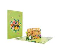 Three-Dimensional Card | 3D Paper Keepsake of Egg and Bunny Spring | Thank You Card for Easter - for Friends, Family, Wife, Husband, Girlfriend, Mother, Father and Teachers