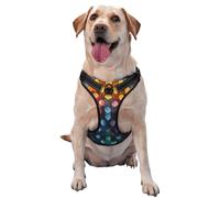 Three-Dimensional Construction Dog Harness for Small, Medium, and Large Dogs â€“ Reflective Straps, Adjustable Fit with Quick-Release Buckles