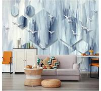 Three Dimensional Creative Geometric Abstract Flying Birds 3D Wallpaper Luxury Home Dining Decor Paste Sofa Living Room The Wall for Bedroom Mural-400cm×280cm