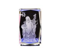 Three-Dimensional Crystal Engraving Statue Ornaments Decoration Nanjixianweng Figurine Sculpture Christmas Or Birthday Gift for Elders Represents Longevity Art collection